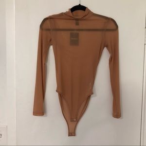 Nude mesh bodysuit